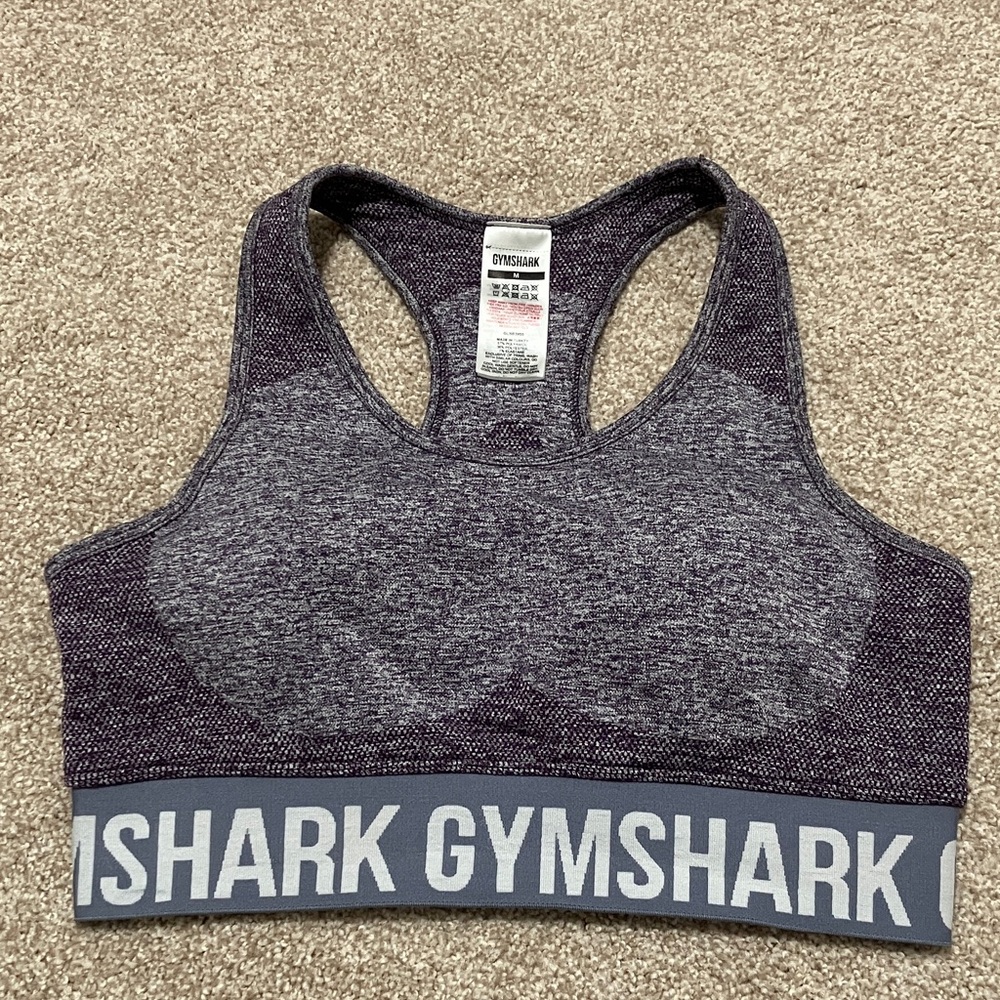 Gymshark Heathered Purple Sports Bra size medium